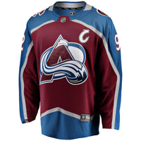 Colorado Avalanche Gabriel Landeskog Fanatics Burgundy Captain Patch Home Breakaway Jersey