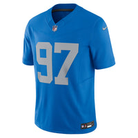 Detroit Lions Aidan Hutchinson Nike Blue Vapor F.U.S.E. Alternate Limited Jersey