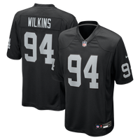 Las Vegas Raiders Christian Wilkins Nike Black Team Game Jersey
