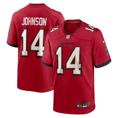 Tampa Bay Buccaneers Brad Johnson Nike Red Game Retired Player Jersey
