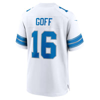 Detroit Lions Jared Goff Nike White Game Jersey