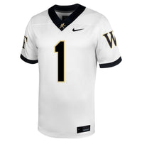 #1 Wake Forest Demon Deacons Nike Untouchable Football Jersey – White