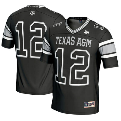 GameDay Greats #12 Black Texas A&M Aggies Football Lightweight Fashion Jersey