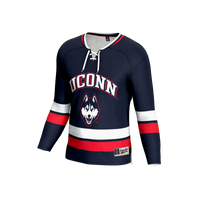 UConn Huskies GameDay Greats Lightweight Hockey Team Fashion Jersey - Navy