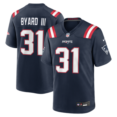 New England Patriots Kevin Byard III Nike Navy Team Game Jersey