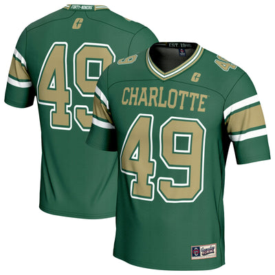 #49 Charlotte 49ers GameDay Greats Lightweight Football Fashion Jersey - Green