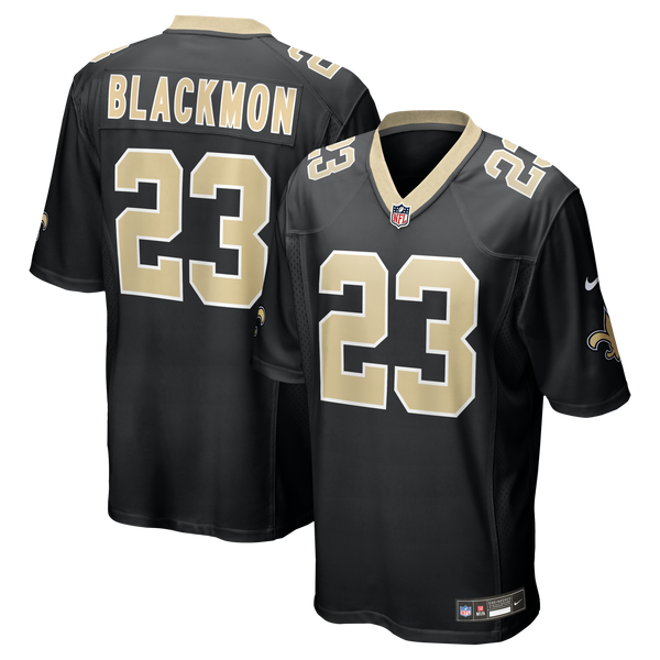 New Orleans Saints Julian Blackmon Nike Black Team Game Jersey
