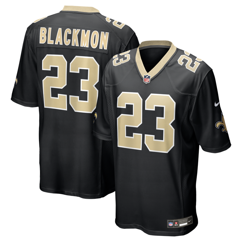 New Orleans Saints Julian Blackmon Nike Black Team Game Jersey