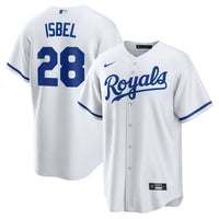 Kansas City Royals Kyle Isbel Nike White Home Replica Jersey
