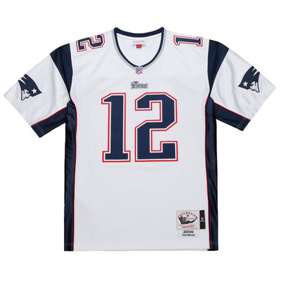 New England Patriots Tom Brady Mitchell & Ness White 2000 Big & Tall Legacy Replica Jersey