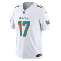 Miami Dolphins Jaylen Waddle Nike White Vapor F.U.S.E. Limited Jersey