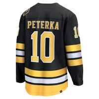 Boston Bruins JJ Peterka Fanatics Black Home Breakaway Jersey