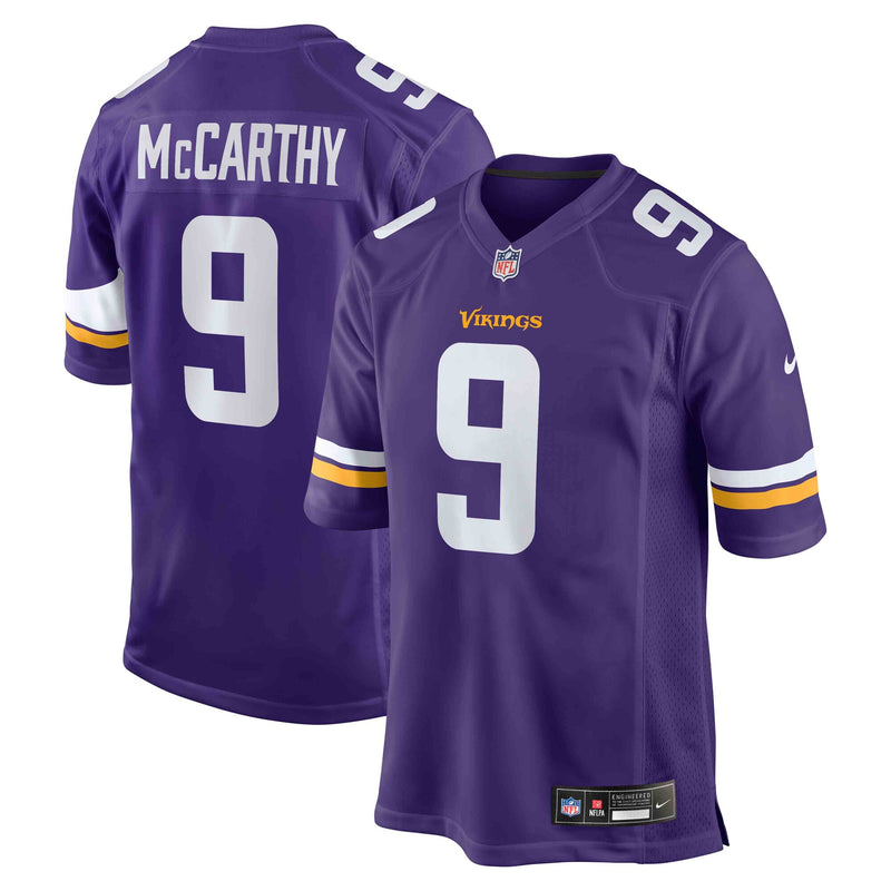 Minnesota Vikings J.J. McCarthy Nike Purple Player Game Jersey