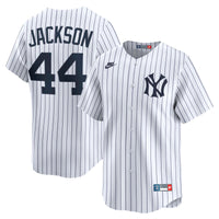 New York Yankees Reggie Jackson Nike White Throwback Cooperstown Collection Limited Jersey
