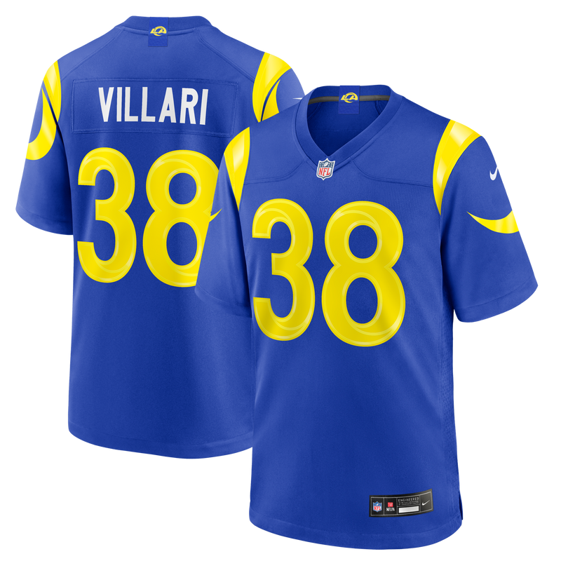 Los Angeles Rams Dan Villari Nike Royal Game Jersey