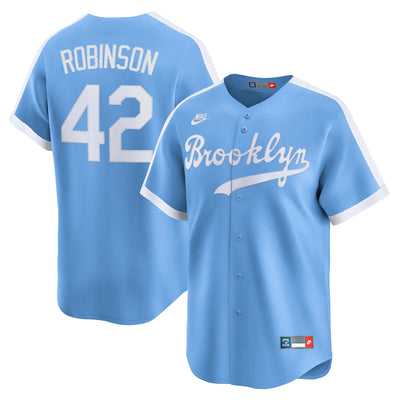 Brooklyn Dodgers Jackie Robinson Nike Light Blue Cooperstown Collection Limited Jersey