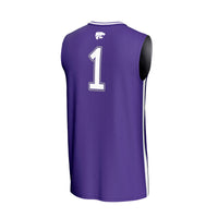 #1 Kansas State Wildcats GameDay Greats Lightweight Collegiate Basketball Fashion Jersey - Purple