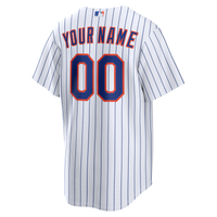 New York Mets Nike White Home Replica Custom Jersey