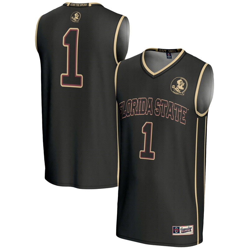 #1 Florida State Seminoles GameDay Greats Lightweight Basketball Jersey - Black