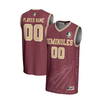 Florida State Seminoles GameDay Greats NIL Pick-A-Player Basketball Icon Print Lightweight Jersey - Garnet
