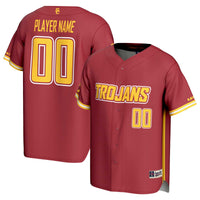 USC Trojans GameDay Greats NIL Pick-A-Player Baseball Lightweight Jersey - Cardinal