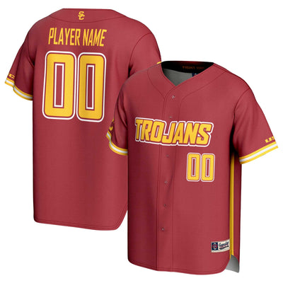 USC Trojans GameDay Greats NIL Pick-A-Player Baseball Lightweight Jersey - Cardinal