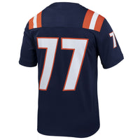 #77 Illinois Fighting Illini Nike Untouchable Football Jersey – Navy