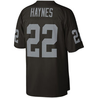 Las Vegas Raiders Mike Haynes Mitchell & Ness Black Legacy Replica Jersey