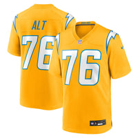 Los Angeles Chargers Joe Alt Nike Gold Alternate Charger Power Game Player Jersey