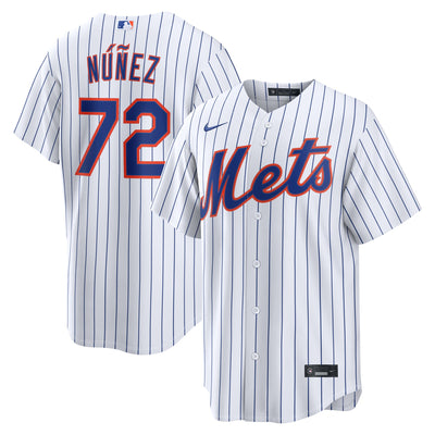 New York Mets Dedniel Núñez Nike White Home Replica Jersey
