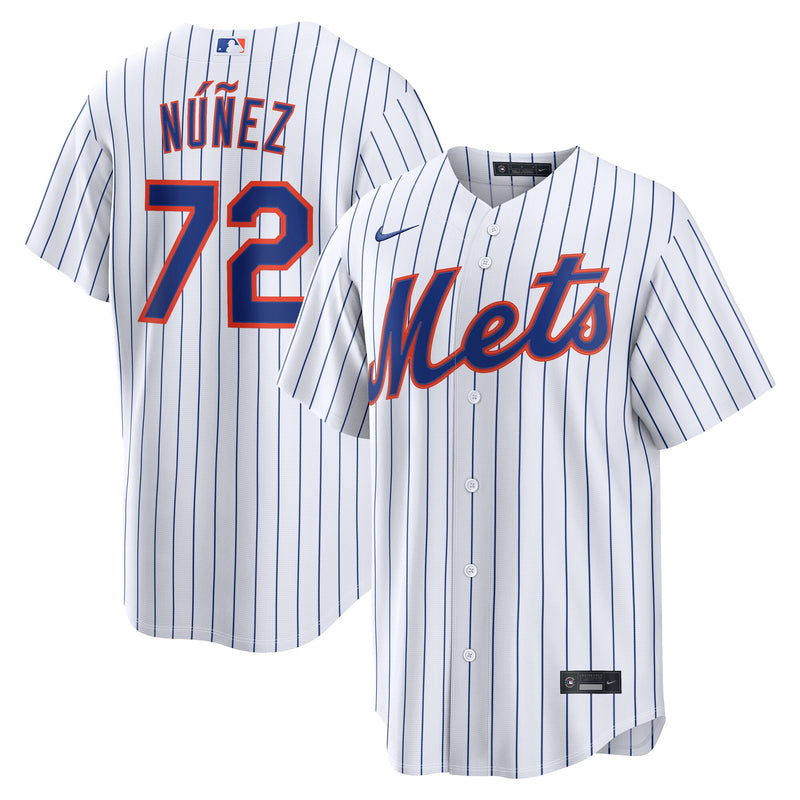 New York Mets Dedniel Núñez Nike White Home Replica Jersey