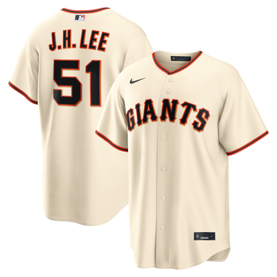 San Francisco Giants Jung Hoo Lee Nike Cream Home Replica Jersey