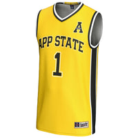 #1 Appalachian State Mountaineers GameDay Greats Lightweight Basketball Jersey - Gold