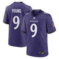 Baltimore Ravens Zion Young Nike Purple Team Game Jersey