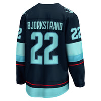 Seattle Kraken Oliver Bjorkstrand Fanatics Deep Sea Blue Home Breakaway Player Jersey