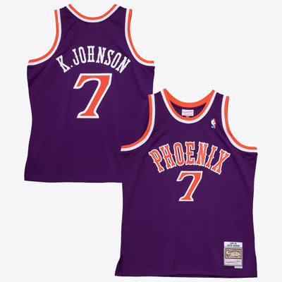 Phoenix Suns Mitchell & Ness Kevin Johnson 1989 Dark Authentic Jersey - Purple
