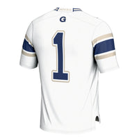 #1 Georgetown Hoyas GameDay Greats Football Jersey - White