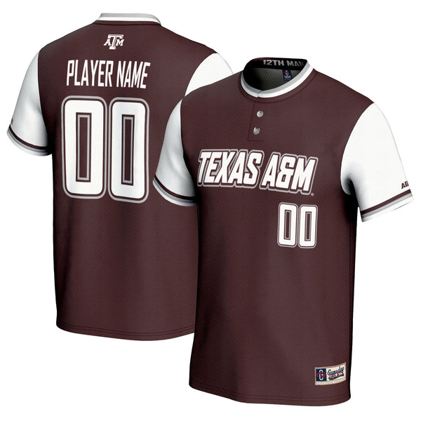Texas A&M Aggies GameDay Greats NIL Pick-A-Player Lightweight Softball Jersey - Maroon
