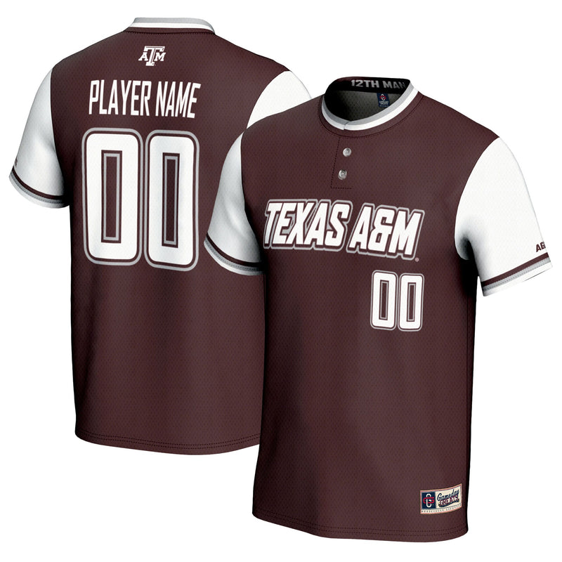 Texas A&M Aggies GameDay Greats NIL Pick-A-Player Lightweight Softball Jersey - Maroon