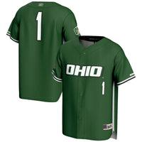 #1 Ohio Bobcats GameDay Greats Lightweight Baseball Fashion Jersey - Green