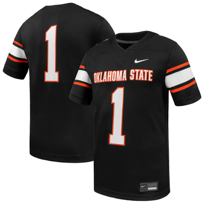 #1 Oklahoma State Cowboys Nike Game Football Jersey - Black