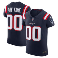 New England Patriots Nike Navy Vapor F.U.S.E. Elite Custom Jersey