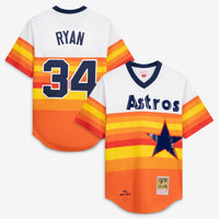 Houston Astros Nolan Ryan Mitchell & Ness White Throwback Authentic Jersey