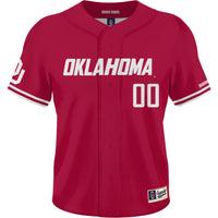 Oklahoma Sooners GameDay Greats NIL Pick-A-Player Lightweight Baseball Jersey - Crimson