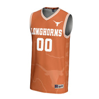 Texas Longhorns GameDay Greats NIL Pick-A-Player Basketball Icon Print Lightweight Jersey - Texas Orange