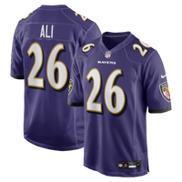 Baltimore Ravens Rasheen Ali Nike Purple Team Game Jersey