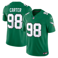 Philadelphia Eagles Jalen Carter Nike Kelly Green Alternate Vapor F.U.S.E. Stitched Limited Jersey