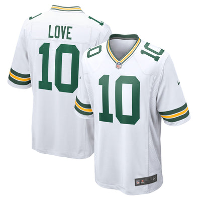 Green Bay Packers Jordan Love Nike White Game Jersey