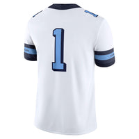 #1 North Carolina Tar Heels Jordan Brand Alternate Game Jersey - White