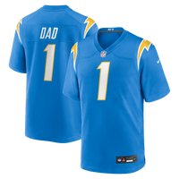 Los Angeles Chargers Number 1 Dad Nike Powder Blue Game Jersey